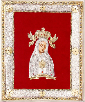 Ikona Matki Bożej Licheńskiej MALOWANA ZŁOTO nr 83