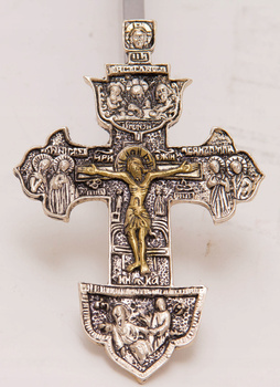 Krzyż Metalowy srebrzony i złocony nr 72