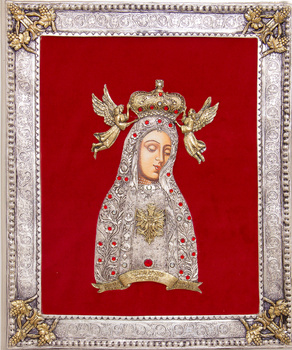 Ikona Matki Bożej Licheńskiej SREBRZONA nr 65A-3