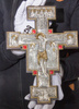 Krucyfiks Giotta di Bondone Wiszący Srebro ZŁOTO Kamienie Jubilerskie Gotyk nr 79
