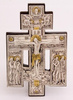 Srebrzony i złocony krucyfiks Prawosławny nr 78