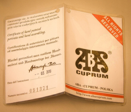 Srebrzony i złocony krucyfiks Prawosławny nr 78