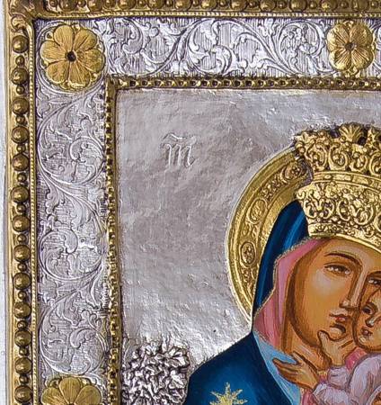 Ikona santa Maria dell'Olmo RĘCZNE MALOWANIE 45P