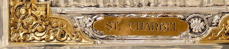 Ikona św. Szarbela Ręcznie Wykonana Z Certyfikatem Autentyczności